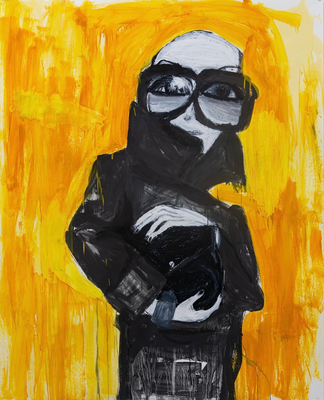 5 x 4 ft | 152 x 122 cm Charcoal, oil sticks, acrylic and pigment powder 2024
