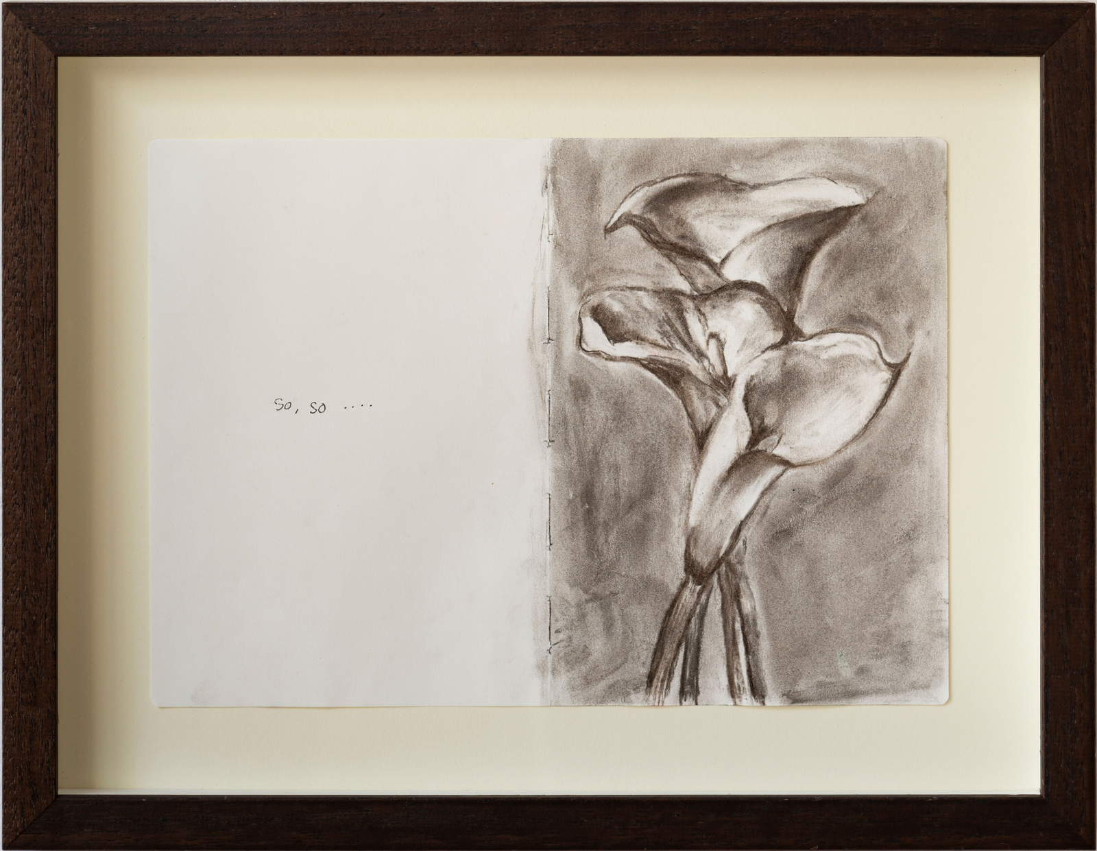 Thoughts I, 15 x 11.5 in, 38 x 29 cm Charcoal on Paper, 2024