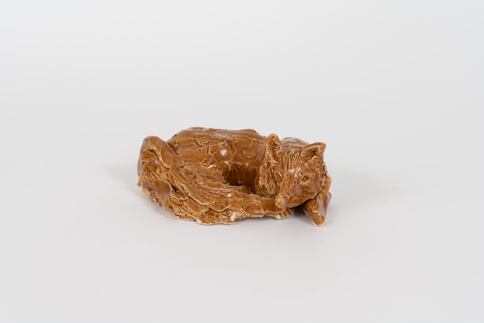 Spirit guide, 2026 Stoneware, glaze Overall: h 6 x 12 x 15 cm Overall: h 2,36 x 4,72 x 5,9 in