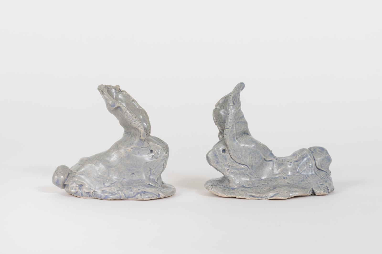 The Lovers, 2026 Stoneware, glaze Each: 10 x 10 x 5 cm Each: 3,93 x 3,93 x 1,96 in